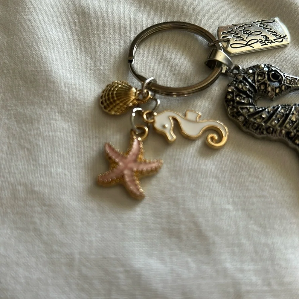 Silver‎ “Find Joy in the Journey” keychain